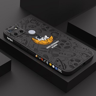 ốp lưng Realme c12 Realme c25 Realme c25s Ốp Điện Thoại Silicone TPU Mềm Họa Tiết Phi Hành Gia Có Dây Đeo Cho Realme c12 Realme c25 Realme c25s