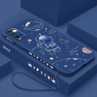 ốp lưng Redmi 9t Ốp Điện Thoại Silicone TPU In Hình Phi Hành Gia Kèm Dây Đeo Cho Redmi 9t