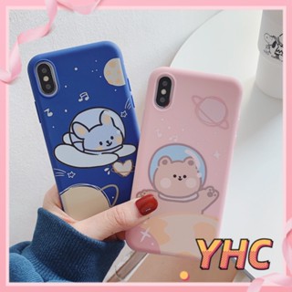 ốp iphone Hình Gấu Phi Hành Gia tương thích iPhone 6splus 7 7plus 8 8plus X XS XSMAX 11 12 Pro Max Plus Promax-406