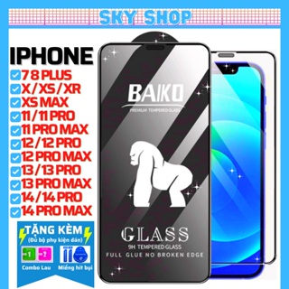 Cường lực Baiko iphone 14 ProMax 14Plus 14Pro 13 ProMax 12 ProMax 11 Pro Max 11Pro Xs max x 7Plus 8Plu