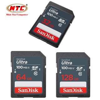 Thẻ nhớ Máy Ảnh SDXC SanDisk Ultra 128GB / 64GB / 32GB 100MB/s (Xanh)