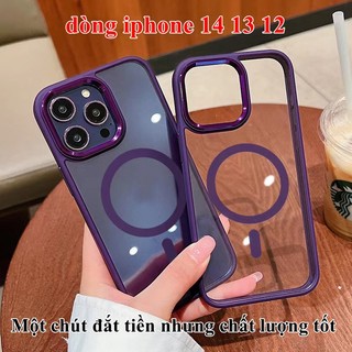Ốp Điện Thoại iPhone 14 13 12 11 Pro max 14 plus case ốp lưng điện thoại iphone 14 13 12 promax Màu Tím Trong Suốt Chống Sốc Sang Trọng Cho Ip 14promax 14 plus 11 12 13 pro max