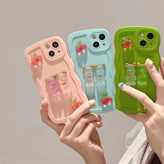 Ốp Điện Thoại Hình Gấu 3D Cho iPhone 14 13 12 11 pro max