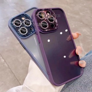 Ốp Điện Thoại Silicone Mạ Điện Màu Tím Đậm Họa Tiết Kim Tuyến Cho iPhone 14 Pro Max/ 13 / 12 / 11 Pro Max 14 Plus
