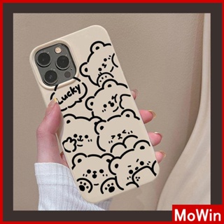 For iPhone 14 Pro Max iPhone Case Khaki Gray TPU Soft Case Shockproof Protection Camera Cute Bear Cartoon Compatible For iPhone 13 Pro max 12 Pro Max 11 Pro max xr xs max 7Plus 7 8