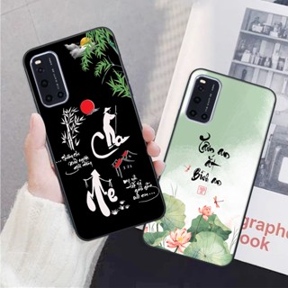 Ốp lưng Vivo V19 thư pháp phong cảnh , chữ an nhiên -ỐP GIÁ RẺ- CHẤT LƯỢNG
