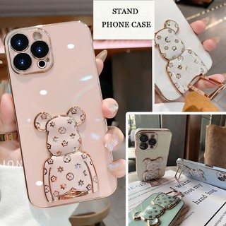 Ốp Điện Thoại Có Giá Đỡ Sang Trọng Cho iPhone 11 12 Pro Max X XR Xs Max