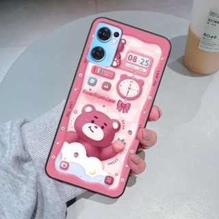 Ốp Oppo Reno 7 5G/ Reno 7Z 5G / Reno 7 4G gấu cute gấu dễ thương nhiều màu sắc ốp xinh cá tính