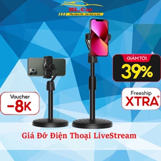 Giá Đỡ Điện Thoại Để Bàn, Kẹp Điện Thoại Quay TikTok, Livestream, Xem Video xoay 360 độ