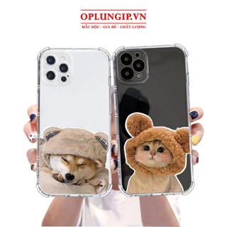 Ốp lưng iphone thú cưng mùa đông chống sốc cho iphone 11 13 pro max 14 12 pro max mini x xr xs max 6 s 7 8 plus