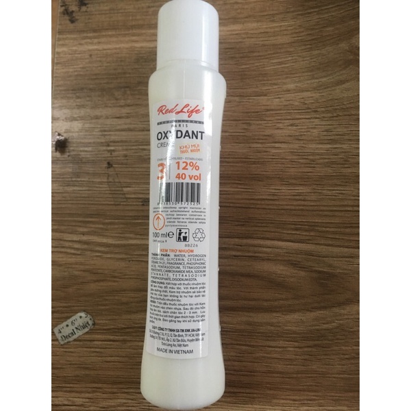 oxy trợ nhuộm 100ml