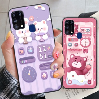 Ốp Samsung M31 gấu cute gấu dễ thương nhiều màu sắc ốp xinh cá tính