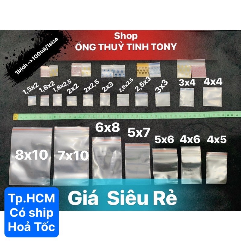 Túi zip , túi miết đủ size [GIÁ SỈ]