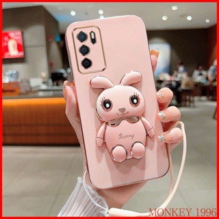 ốp lưng OPPO A16 ốp lưng OPPO Reno 6Z 5G Ốp Điện Thoại Hình Thỏ Có Giá Đỡ Cho OPPO A16 Reno 6Z 5G YD