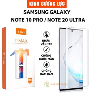 Kính cường lực Samsung Galaxy Note 10 Pro / Samsung Note 20 Ultra chính hãng T-Max đèn UV cỡ lớn