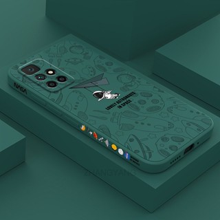 ốp lưng Redmi 10 Redmi 10 prime Ốp Điện Thoại Silicone TPU Mềm Họa Tiết Phi Hành Gia Có Dây Đeo Cho Redmi 10 Redmi 10 prime