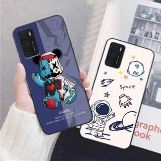 Ốp lưng Oppo A16 hình phi hành gia, Brown be@r , smile happy