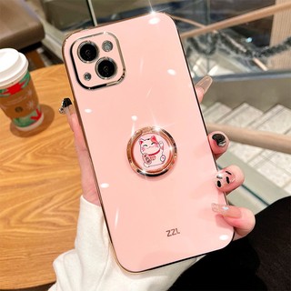 Ốp Điện Thoại Hình Mèo May Mắn Cho iPhone 6 plus 6s plus 7 plus 8 plus xs max xr 11 pro max 12 pro max 13 pro max 14 plus 14 pro max Mới Phụ Kiện Trang Trí Năm Mới Xinh Xắn Chất Lượng