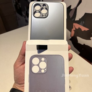 Ốp Điện Thoại Mặt Kính Chống Bám Vân Tay Cho IPhone 14 11 12 13 Pro MAX 14 Plus