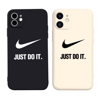 Ốp iphone mềm cạnh vuông Just do it iphone 7 8 Plus 6 6s Plus 11 13 12 14 Pro MAX XR X XS MAX SE 2020 tr1308