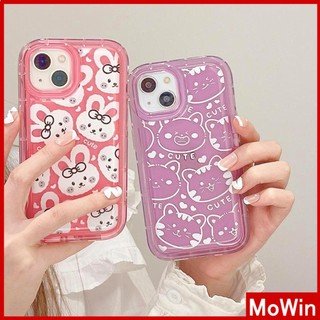 Ốp điện thoại họa tiết gấu/ thỏ thích hợp cho iPhone 13 Pro Max 12 Pro Max 11 Pro Max 7plus 6splus 8plus xr xs iphone 14