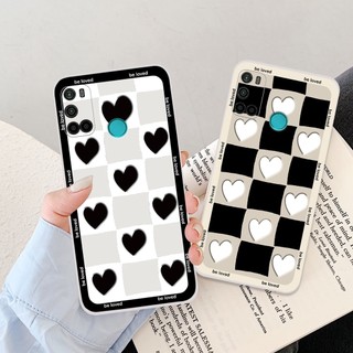 Ốp lưng Vsmart JOY 4 in hình tim, kẻ vuông mẫu mới CỰC XINH