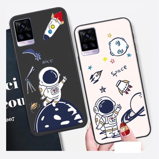 Ốp lưng Vivo V20 hình phi hành gia, Brown be@r , smile happy