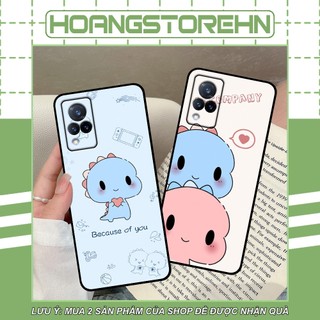 Ốp Vivo V21 5G in hình in couple khủng long chibi cute dễ thương