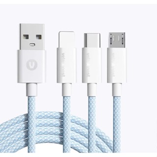 Cáp sạc nhanh 3 đầu Velasboost 66W, Bảo hành 3 tháng lỗi 1 đổi 1