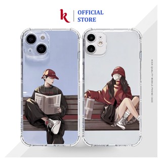 Ốp lưng iphone cặp đôi Đang Yêu Đọc Báo dẻo trong case 14plus 14 pro max 13 12 promax 11 mini 6 6s 7 8 plus x xr xs Se
