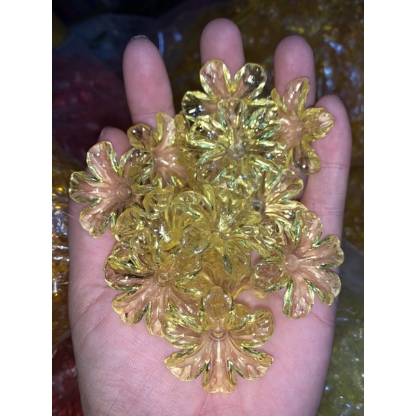 hoa pha lê 6 cánh đúc( 100 gram)