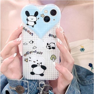 Ốp lưng iphone Ốp Điện Thoại tpu Họa Tiết Trái Tim Hoạt Hình Có Dây Đeo Cho iPhone 13 12Pro 11/6/7/8Plus/Xr/Xsmax/Mini Dinuo case
