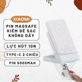 Pin sạc dự phòng Magsafe Xiaomi P05ZM kiêm đế sạc không dây - Pin dự phòng không dây Xiaomi