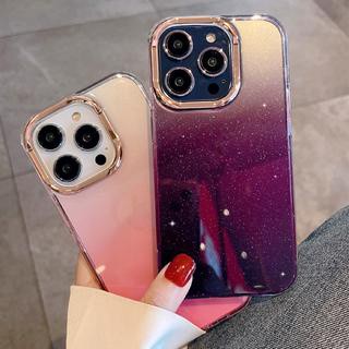 Ốp Điện Thoại TPU Màu Gradient Lấp Lánh Cho Iphone 14 pro max  13 12 11 Pro Max