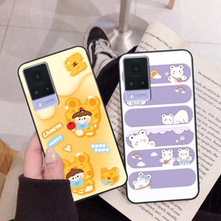 Ốp Vivo V21 5G gấu cute gấu dễ thương nhiều màu sắc ốp xinh cá tính