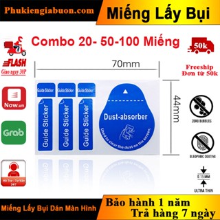 [Combo 20-50-100] Miếng Giấy Lấy Bụi Màn Hình Dán Kính Cường Lực Điện Thoại, Máy Tính Bảng