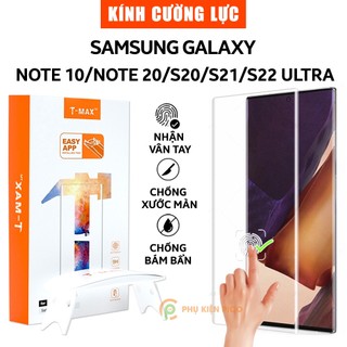 Kính cường lực Samsung Galaxy Note 20 Ultra / S22 Ultra full màn chính hãng T-Max - Dán màn hình Samsung Note 20 Ultra