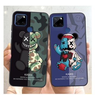 Ốp lưng Realme C12 hình phi hành gia, Brown be@r , smile happy