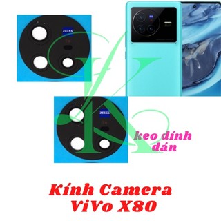 Kính camera vivo x80 kèm keo dán
