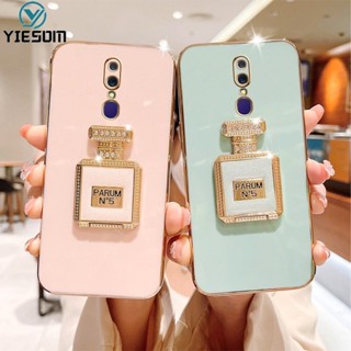 Ốp Điện Thoại Silicon Dáng Vuông Có Giá Đỡ Gấp Gọn Sang Trọng Cho OPPO F9 F11 Pro F7 F5 F11 F9