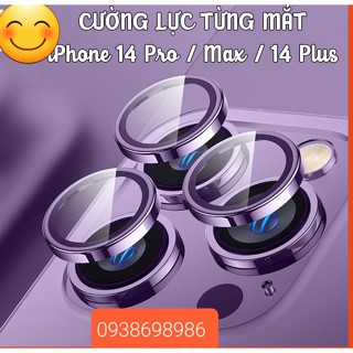 BỘ 3 MẮT BẢO VỆ CAMERA MÀU TÍM CHO IPHONE 14 PRO MAX/14 PRO/13 PRO MAX/13 PRO/12 PRO MAX/12/11 PRO MAX/11 SẮC NÉT