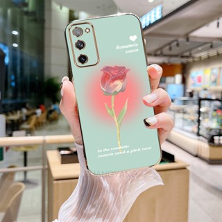 ốp lưng Samsung s20 fe s20 plus s20 s20 ultra Ốp Điện Thoại silicone Mạ Điện Họa Tiết Hoa Hồng Cho Samsung s20 fe s20 plus s20 s20 ultra