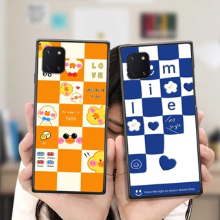 Ốp Samsung Note 10 Lite in hình gấu vịt caro nhiều màu sắc ngộ nghĩnh dễ thương