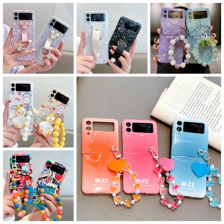 Ốp Điện Thoại PC Cứng Chống Sốc Màu Sắc Kẹo Ngọt Cho Samsung Galaxy Z Flip 3 Z Flip 4 5G zflip 3 zflip 4