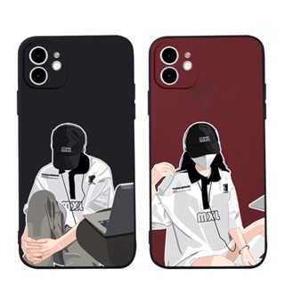 Ốp iphone cặp đôi ốp vuông dẻo iphone 7 8 Plus 6 6s Plus 11 13 12 14 Pro MAX XR X XS MAX SE 2020 tr1268