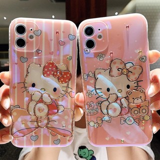 Ốp Điện Thoại In Hình Mèo Kitti Cho IPhone 12 13 11 Pro Max X Xs Max Xr Ddwrf
