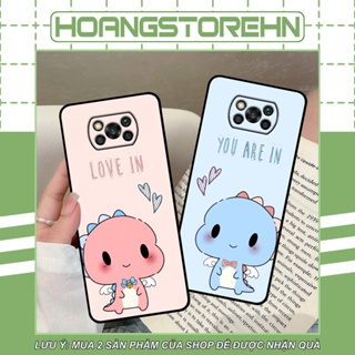 Ốp Xiaomi Poco X3 / Poco X3 Pro in hình in couple khủng long chibi cute dễ thương