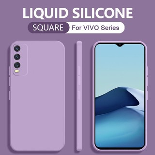 Ốp điện thoại mềm cạnh vuông màu trơn cho VIVO V20 V21 V21E V23E Y30 Y30i Y50 Y31 Y51 Y51A Y33T Y33S Y21 Y21T Y21S Y15A Y15S