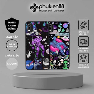 Ốp lưng Nokia C21 Plus hình phi hành gia phê pha, lang thang trên mây, ốp rẻ bền đẹp