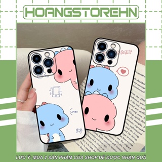 Ốp iphone 13 13 Pro 13 Pro Max 13 Mini in hình in couple khủng long chibi cute dễ thương